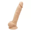 Real Love Dream Toys prémium szilikon dildó herékkel (22,9 cm)
