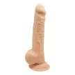 Real Love Dream Toys prémium szilikon dildó herékkel (24 cm)