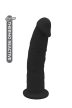Real Love Dream Toys fekete prémium szilikon dildó (19 cm)