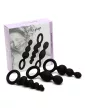 Satisfyer Plugs anál dildó tréner szett - fekete
