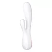 Satisfyer Mono Flex csiklóizgatós vibrátor applikációval (fehér)