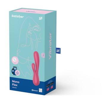   Satisfyer Mono Flex csiklóizgatós vibrátor applikációval (piros)
