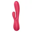 Satisfyer Mono Flex csiklóizgatós vibrátor applikációval (piros)