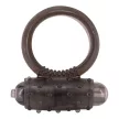 Cockring csiklóizgatós, szilikon péniszgyűrű vibrációval (fekete)
