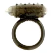 Cockring csiklóizgatós, szilikon péniszgyűrű vibrációval (fekete)