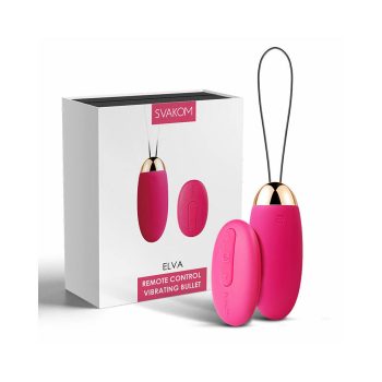   SVAKOM Elva távvezérlős szilikon vibrotojás (vörös szilva)