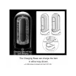 TENGA Flip Zero Vibration maszturbátor vibrációval (fekete)